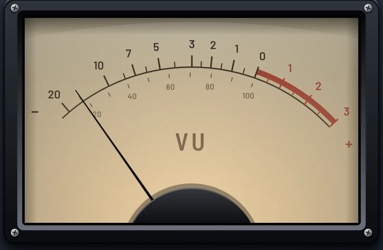Perilune Opto Compressor: The VU meter