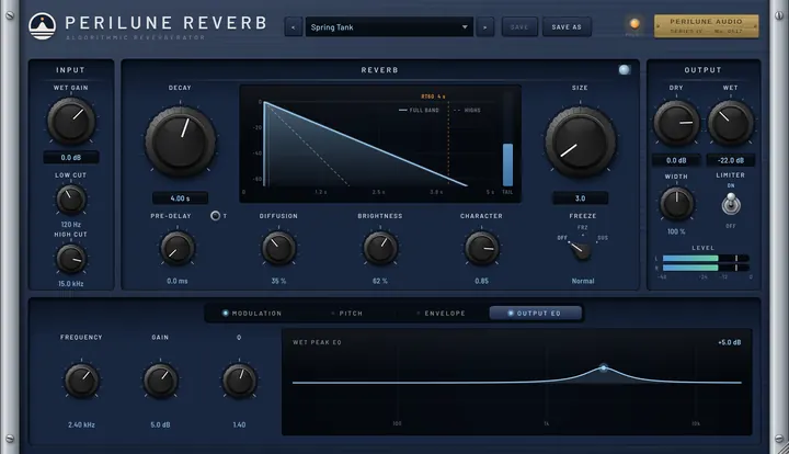 Output EQ page