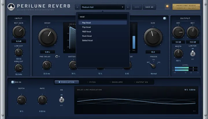 Searching the presets